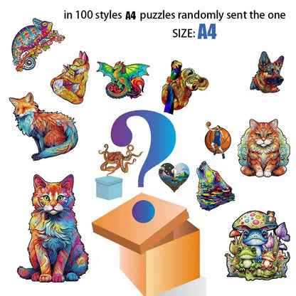 Cartoon animal wooden puzzle Film elements figure Popular classics wood jigsaws for adult kids Educational toy.