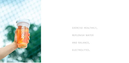 GIANXI Shaker Bottles Gym Sports Protein Powder Mixing Bottle Outdoor Portable Leak Proof Plastic Cup Drinkware.