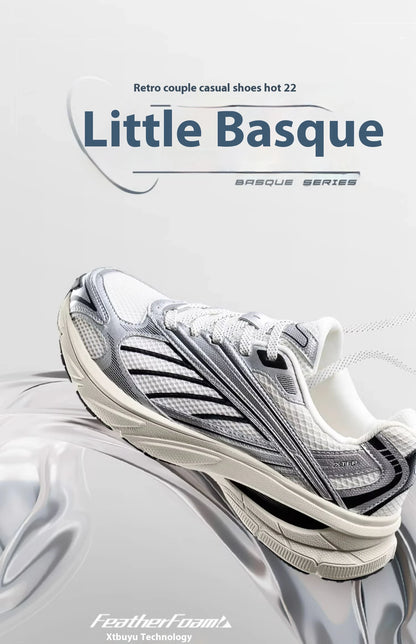 Xtep Little Basque Sportschuhe, Unisex, 2024, Sommer-Vintage-Sportschuhe, bequem, rutschfest, langlebig 876319320003.