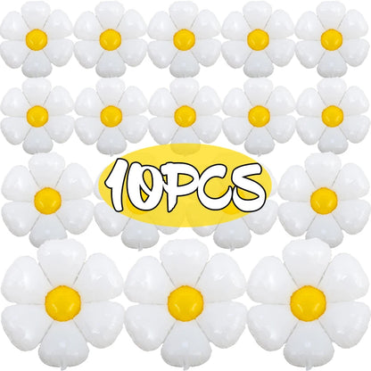 10/1PCS Weiß Gänseblümchen Blume Ballon Multi Größe Sonnenblumen Folie Ballons Helium Ball Kinder Geburtstag Party Baby Dusche dekoration.
