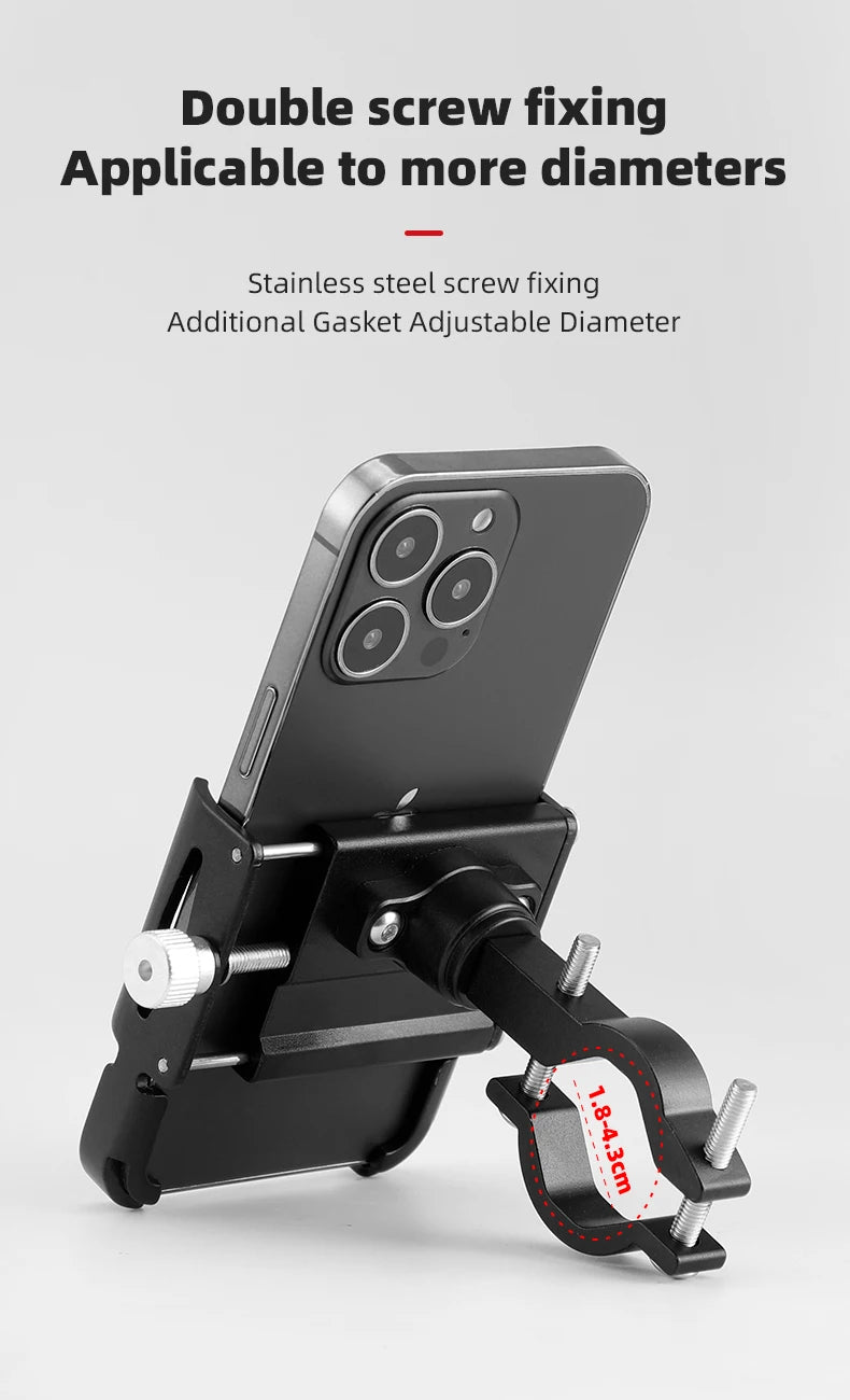 iBudim Bike Phone Holder 360 Rotation Bicycle Phone Holder for 4.7-7.0 inch Devices Motorcycle Handlebar Mobile Phone Stand.