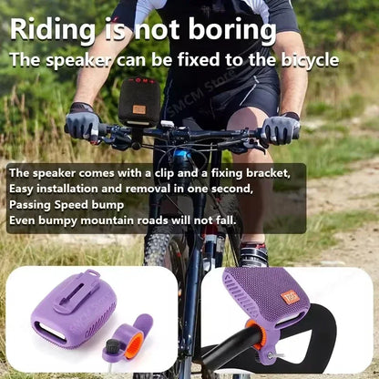 Outdoor Bicycle TG392 Portable Bluetooth Speaker TWS Wireless Mini Bass FM Radio Soundbar Boombox Riding Music Play Loudspeaker.