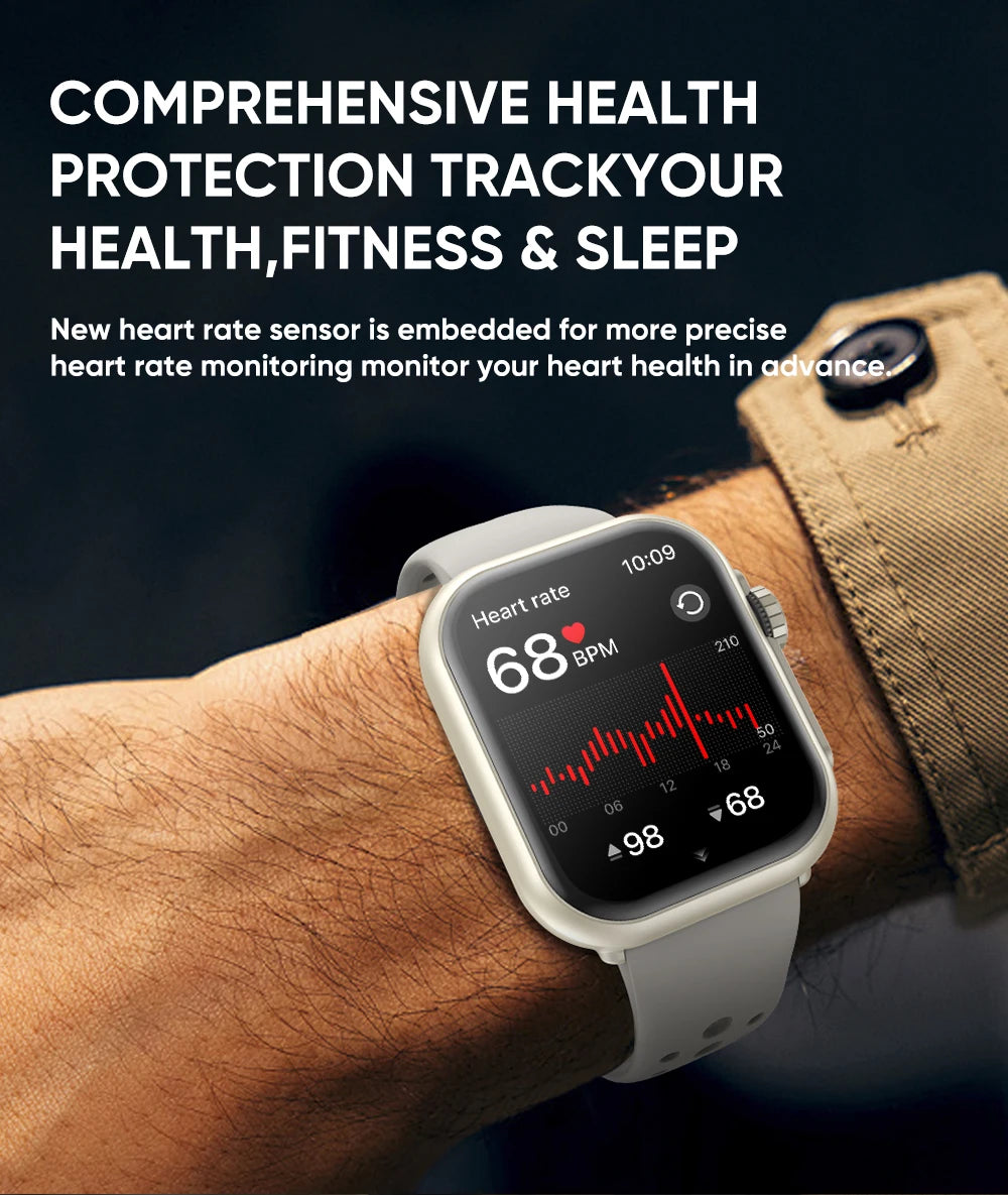 2025New For XIAOMI IOS Watch Ultra2 Smart Watches Women 1000mAh 1.85" AMOLED Full Touch Screen BT Call Ladies Fashion Smartwatch.