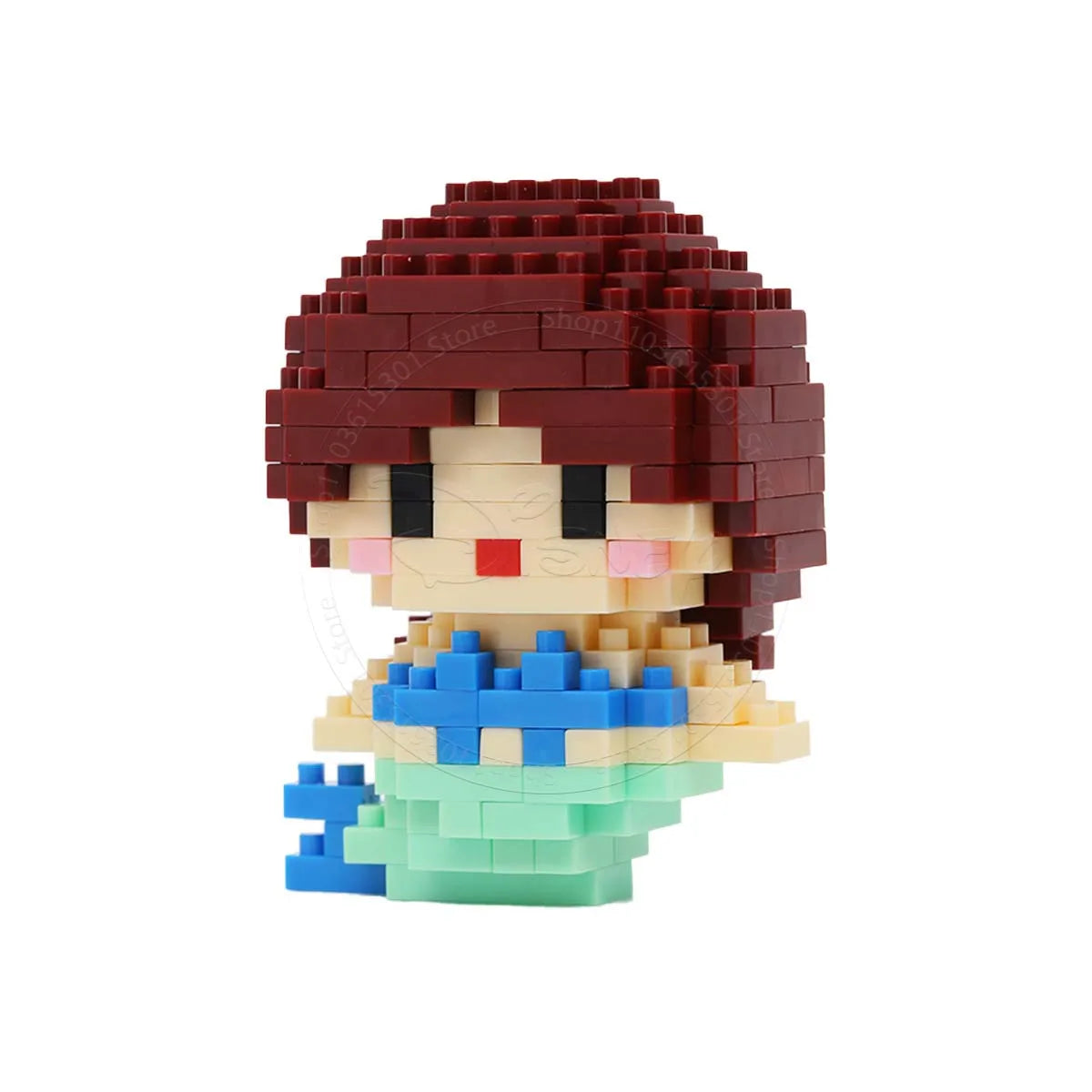 Stitch Disney Princess Elsa LinaBell Building Blocks Mickey Mouse Duck Mini Action Figures Blocks Assemble Toys Brick Kids Gifts.