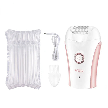 VGR Hair Remover Professional Epilator Electric Leg Body Rechargeable Underarms Portable Two Speeds Epilator for Women V-705