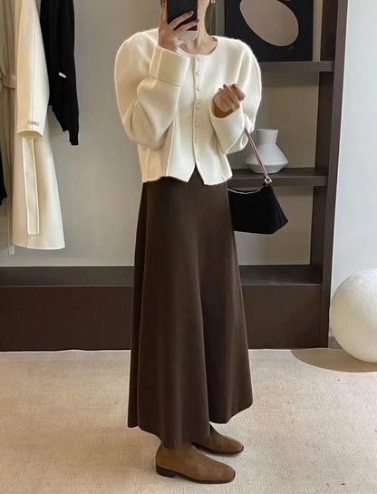 2024 Korean Version of Pure Wool, Super Big Swing Length~ Super Good Quality Big Swing Skirt~.