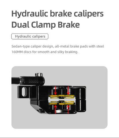 BOYUEDA S3-11 Electric Scooter, 120km Range, 85km/h Max Speed, 2*3000W Motor, 60V 38AH Battery,11-inch Tire,  LCD Display.