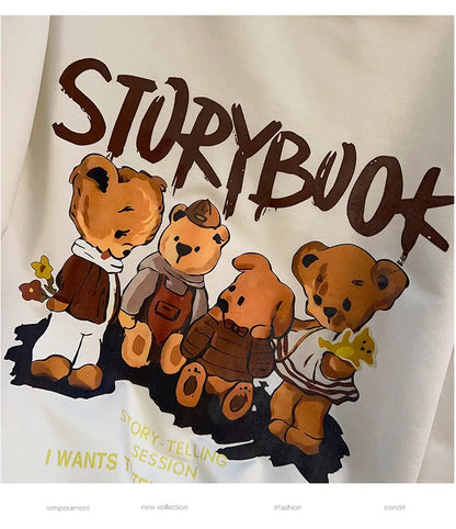 170kg plus size Damen büste Herbst bär bedrucktes Sweatshirt lockeres Langarm-Freizeit oberteil 6xl 7xl 8xl 9xl 10xl 11xl