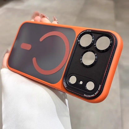 Original For Magsafe Magnetic Matte Phone Case For iPhone 14 15 16 17 Pro Max 17 Air Shockproof Armor Camera Protection Cover.