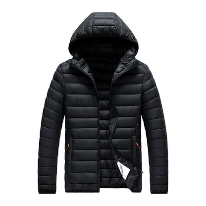 Men Parka Autumn Winter Warm Waterproof Jackets and Coats Mens Hooded Casual Outwear Detachable Hat Black Parkas Coat Male.
