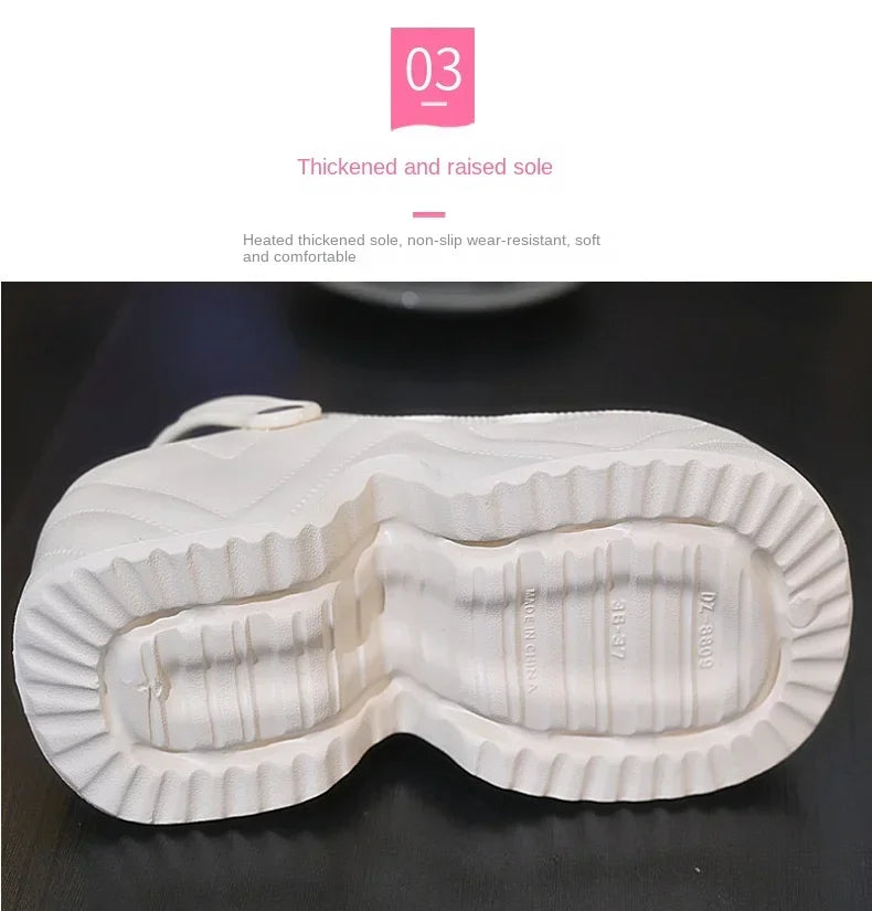 Women's Slippers 9CM High Platform Garden Fashion Clogs Shoes Women's Slippers Thick Bottom EVA Sandals Summer Girls Slippers.