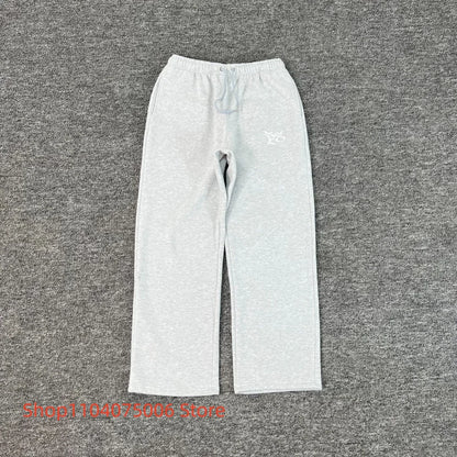Pepe Studio Fleece-Lined Elastic Waist Jogger Pants Winter Warm Soft Loose Fit Sweatpants with Drawstring for Women Men.