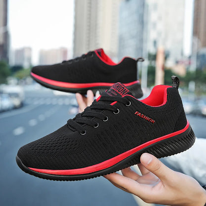 YRZL Sports Shoes for Men Shoes Sneakers Black Shoes Casual Men Knit Sneakers Breathable Athletic Running Walking Gym Shoes.
