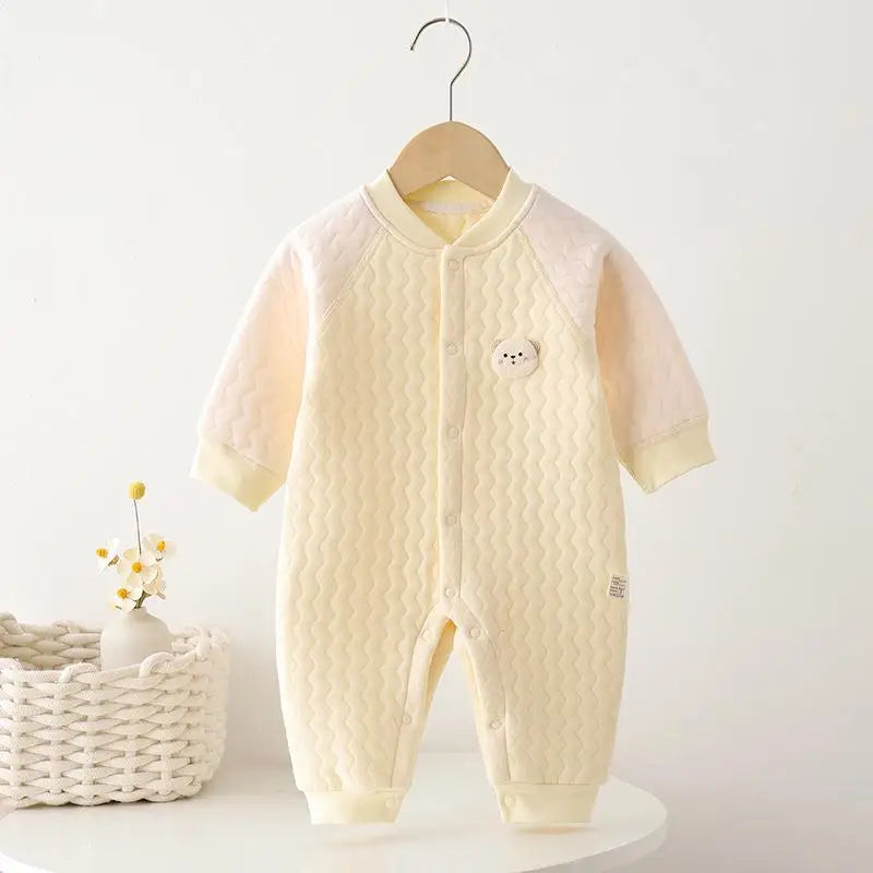 Baby-Body ohne Knochen, warmer Strampler für Neugeborene, Jungen und Mädchen, Cartoon-Body mit langen Ärmeln, Kletteranzug.