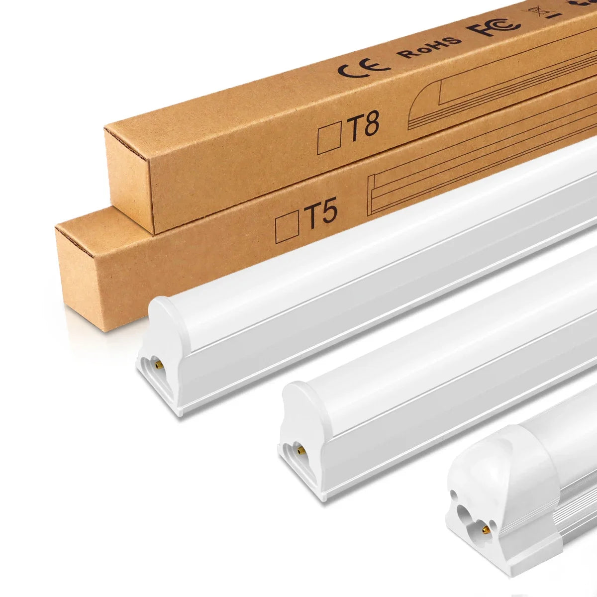 220V T5 15W/T8 25W LED Tube Aluminum Bar Hight Brightness Energy-Saving Fluorescent Tubes For Hotel Mall Cafe Office Lighting.