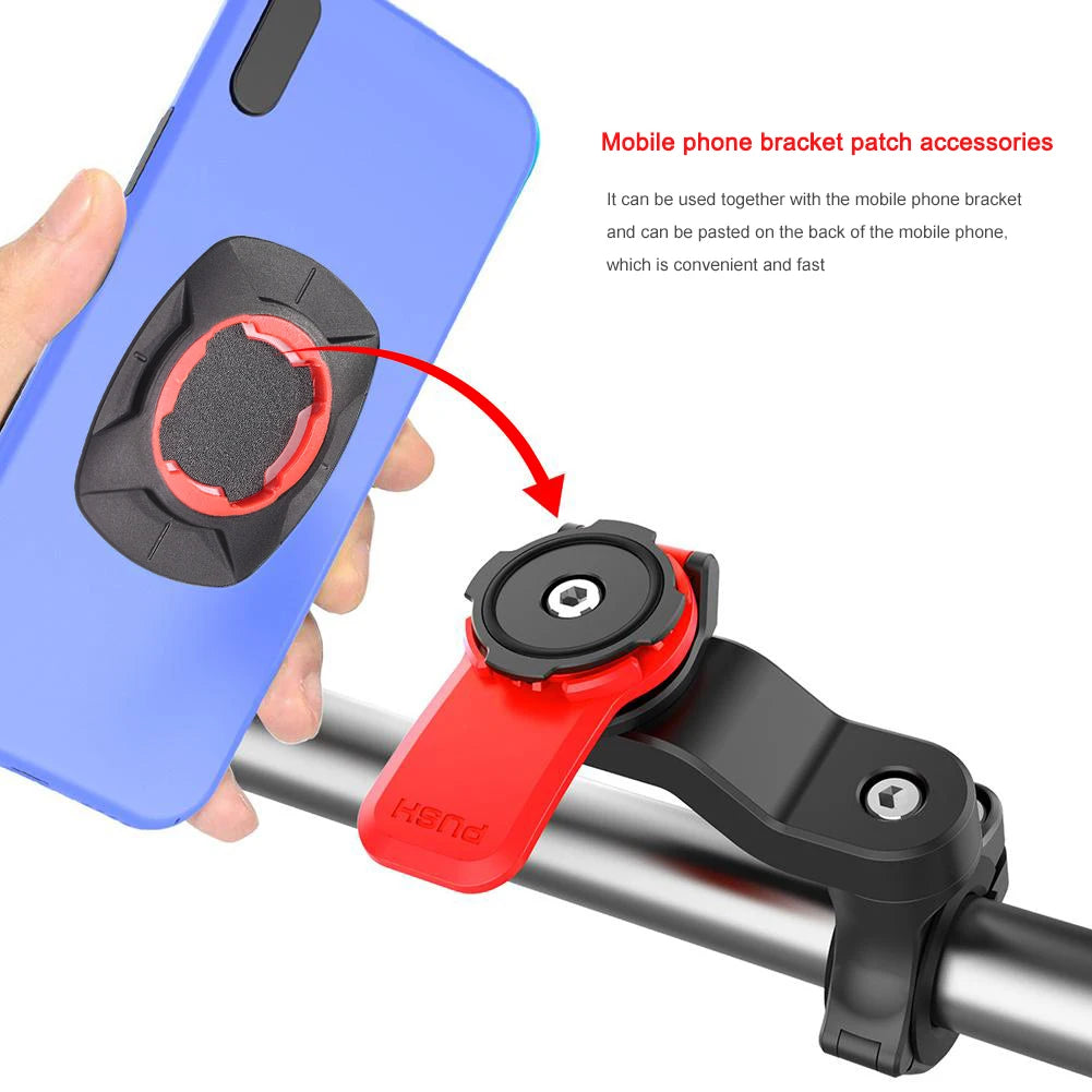 Universal Motorcycle Bike Phone Holder Stand Bicycle Phone Bike Holder 360° Rotatable Support Security Bracket Quick Release.