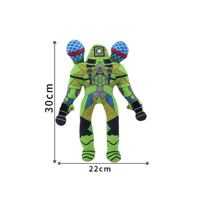2025 new Skibidi Toilet Clockman Titan TV Man Speakerman Plush Horror Game Cartoon Stuffed Doll Kids Birthday Christmas Gifts.