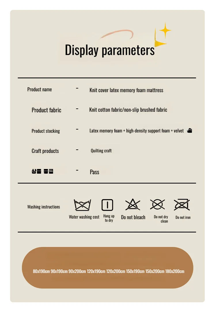 Anti-Mittel-Matratze aus Naturlatex, weiche Unterlage, spezielle Unterlage für Zuhause, Schlafsaal, Etagenbett, Studentenmatratzen, Druck-Memory-Schaum-Matratze