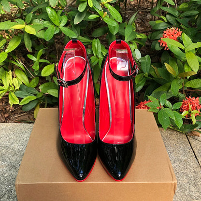 Customize 16cm Extreme Metal High Heels Stilettos Sexy Women Solid Black Red inside Pumps Party Unisex Man Shoes Crossdresser.