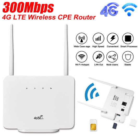 4G LTE WiFi 6 Mobile Hotspot Router Support 10 Users with SIM Card Slot Wireless Router Portable 4G WiFi Hotspot for Home Travel.