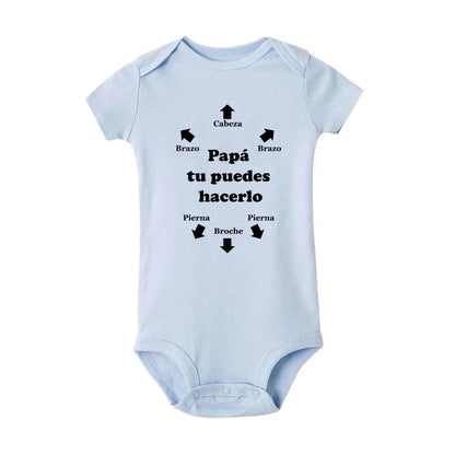 Papa Tu Es Le Meilleur Baby Body Niedlicher Sommer Baby Strampler Body Jungen Mädchen Kleidung Outfits Babykleidung Vatertagsgeschenk.