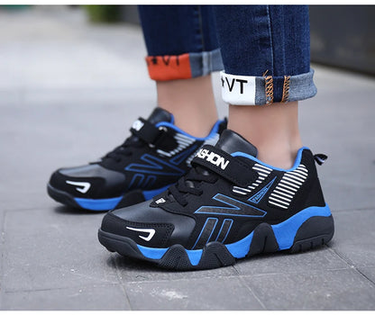 Four Seasons Leather Kids Shoes Non Slip Outdoor Children Walking Sneakers Casual Boys Sport Tennis Size 28-39.