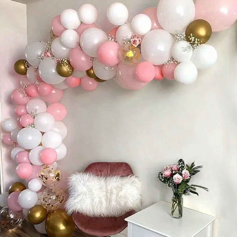 40 Stück rosa Luftballons, Macaron-Party-Luftballons eignen sich zum Dekorieren von Abschlusszeremonien, Ostern, Hochzeiten, Geburtstage, Brida.