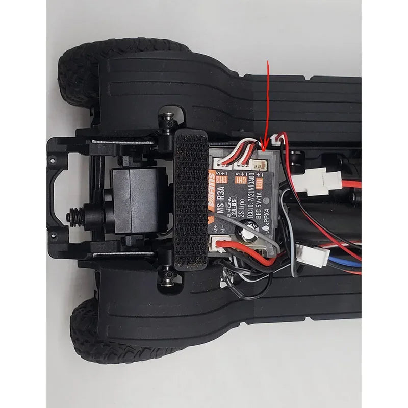 LED 5V Lighting Upgrade System Front and Rear Lamp for 1/24 RC Crawler Car FMS FCX24M Camel Cup Discovery Range Rover Parts.