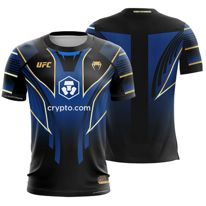 Men's Training UFC Breathable Sportswear T-shirts Outdoor Male Leisure Short-Sleeved Jersey Boys Running Fitness Tops.