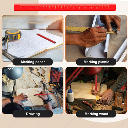 150–1 Stück robuste achteckige Hartschwarz-Schreinerbleistifte, Holzbearbeitungsstifte, speziell für die Markierung von Holzbeton.