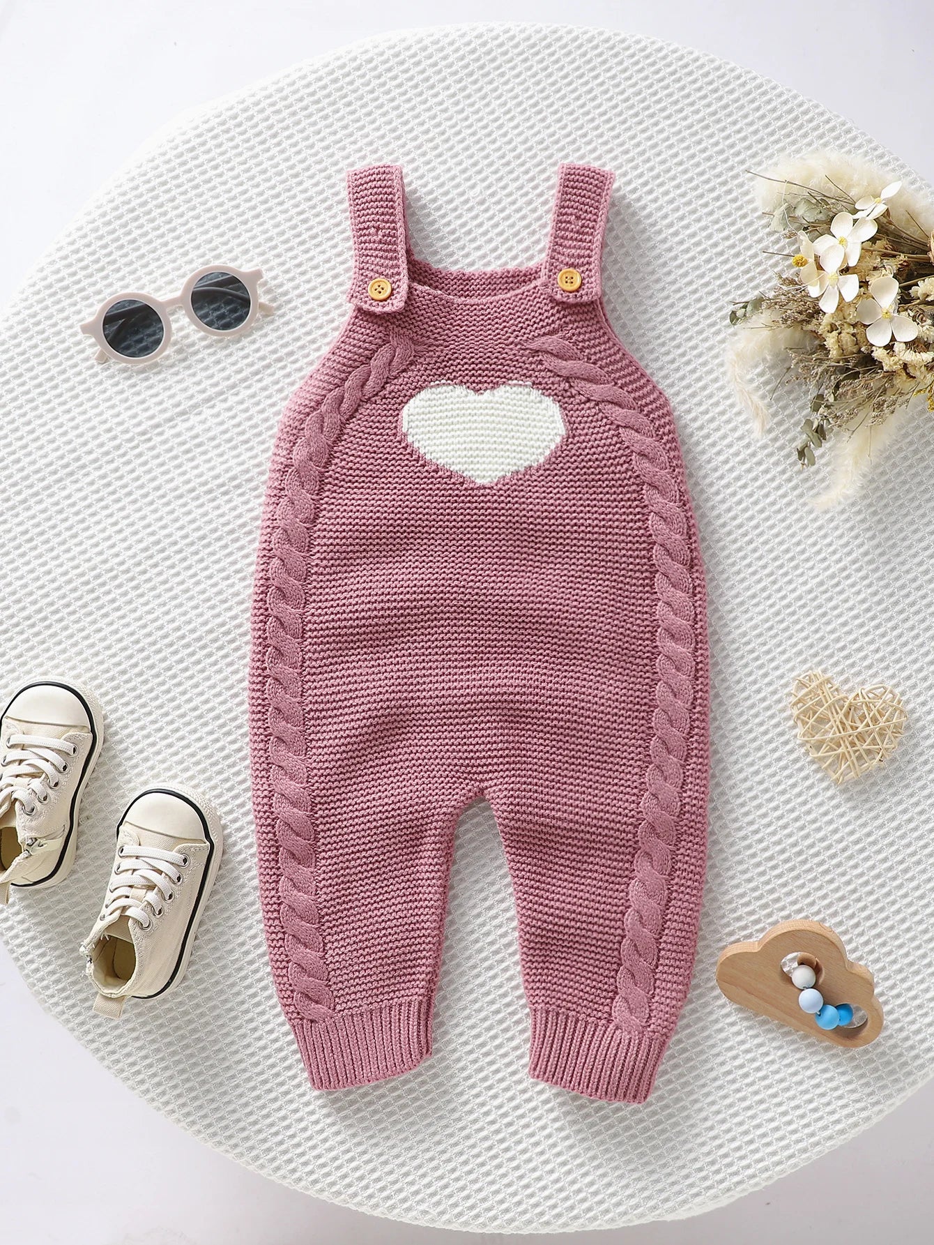 Baby Strampler Ärmellose Neugeborene Mädchen Gestrickte Strap Overalls Playsuits 0-18m Einem Stück Infant Outwear Overalls Kinder Kleidung.