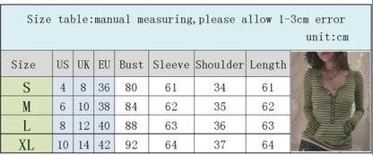 Y2K Grunge Emo 00s Vintage T Shirt Black Grey Striped V Neck Long Sleeve Jumper Tops Chic Women Autumn Retro Mall Goth Tees.