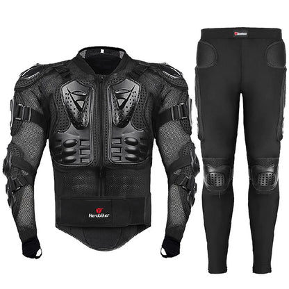 5XL Motorcycle Jackets Men's Full Body Armor Protection Jackets Motocross Enduro Racing Moto Protective Equipment Clothes.