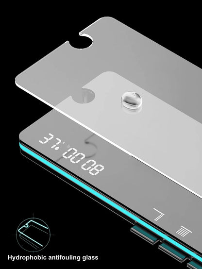 VGX LED Digital Shower System Modern Bathroom Temperature Display Shower Faucet Set Rainlfall Bathroom Mixer Bidet Shower Set