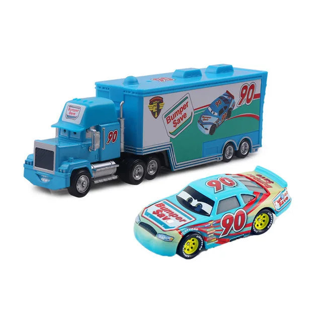Disney Pixar Cars 2 3 Lightning McQueen Mack Uncle Jackson Storm Car Truck 1:55 Diecast Vehicle Metal Toys Gift for Children