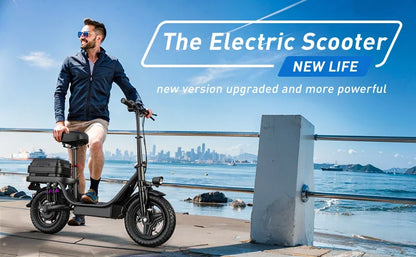 TOOFLY GQ8 Adult Electric Scooter 250W 48V15AH Foldable E-scooter  Inch Vacuum Tires City Commuter Electric Scooter.