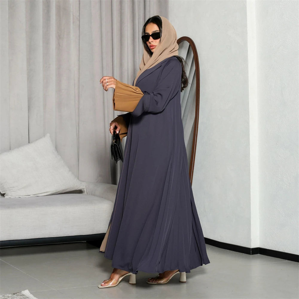 Ramadan Abayas For Women Eid Open Kimono Abaya Damen Dubai Muslim Kaftan Dress Islam Clothing Kebaya Caftan Marocain Robe Femme.