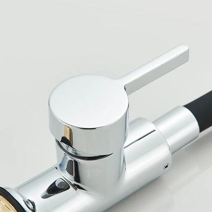 Kitchen Sink Faucet Flexible Water Pipe 360° Rotation Single Handle Deck Mount Cold Hot Water Mixer Water Tap