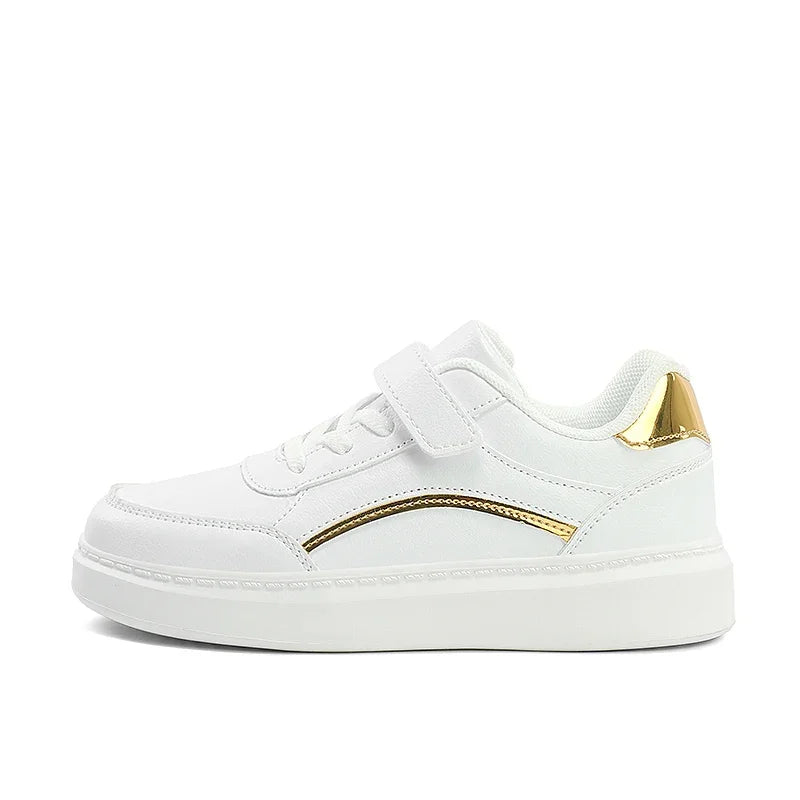 White Children Sneaker Boys Shoes PU Leather Casual Sports Kids School Skate Shoes Luxury Autumn Tennis Sneaker for Boy.