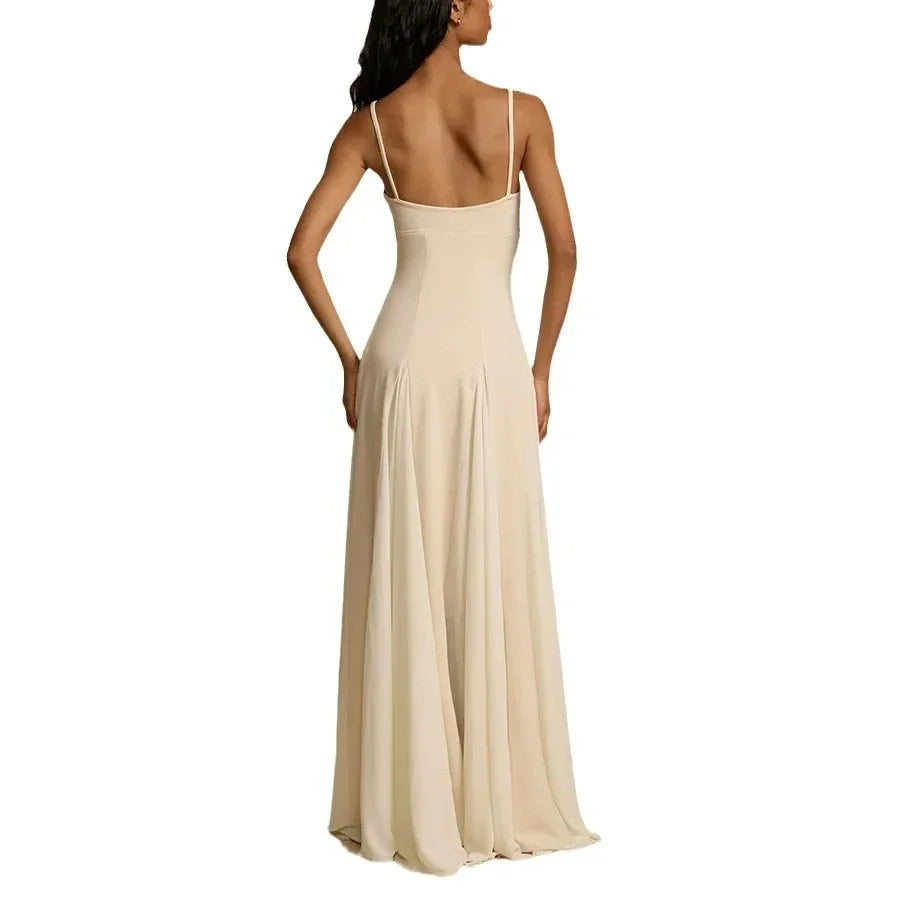 Frauen Ärmelloses Langes Kleid Neue Casual Lose Zipper Kleid Einfarbig Sexy Abendkleid.