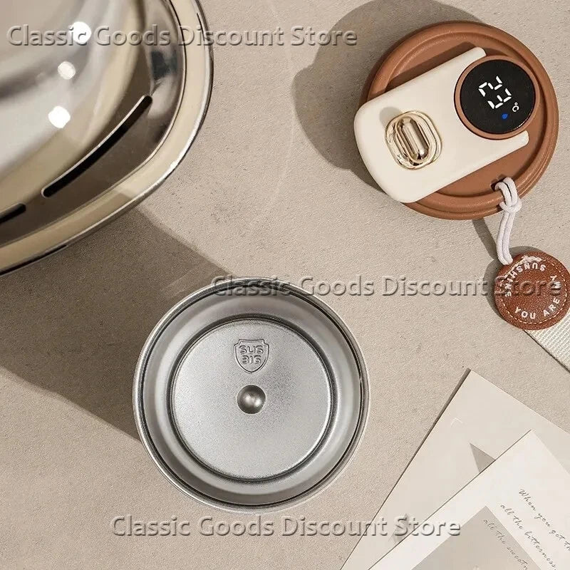 450ML Smart Travel Coffee Mug Display Led Temperature Thermos Mug Stainless Steel Insulated Thermos Bottle Portable Vacuum Flask.