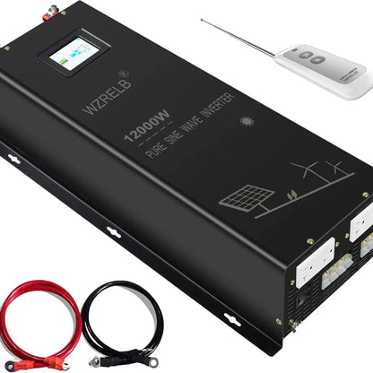12KW Split Phase Pure Sine Wave Inverter 24/36/48/72/96V DC to 110/220V,120/240V Converter Remote Control For Home Power Bank.