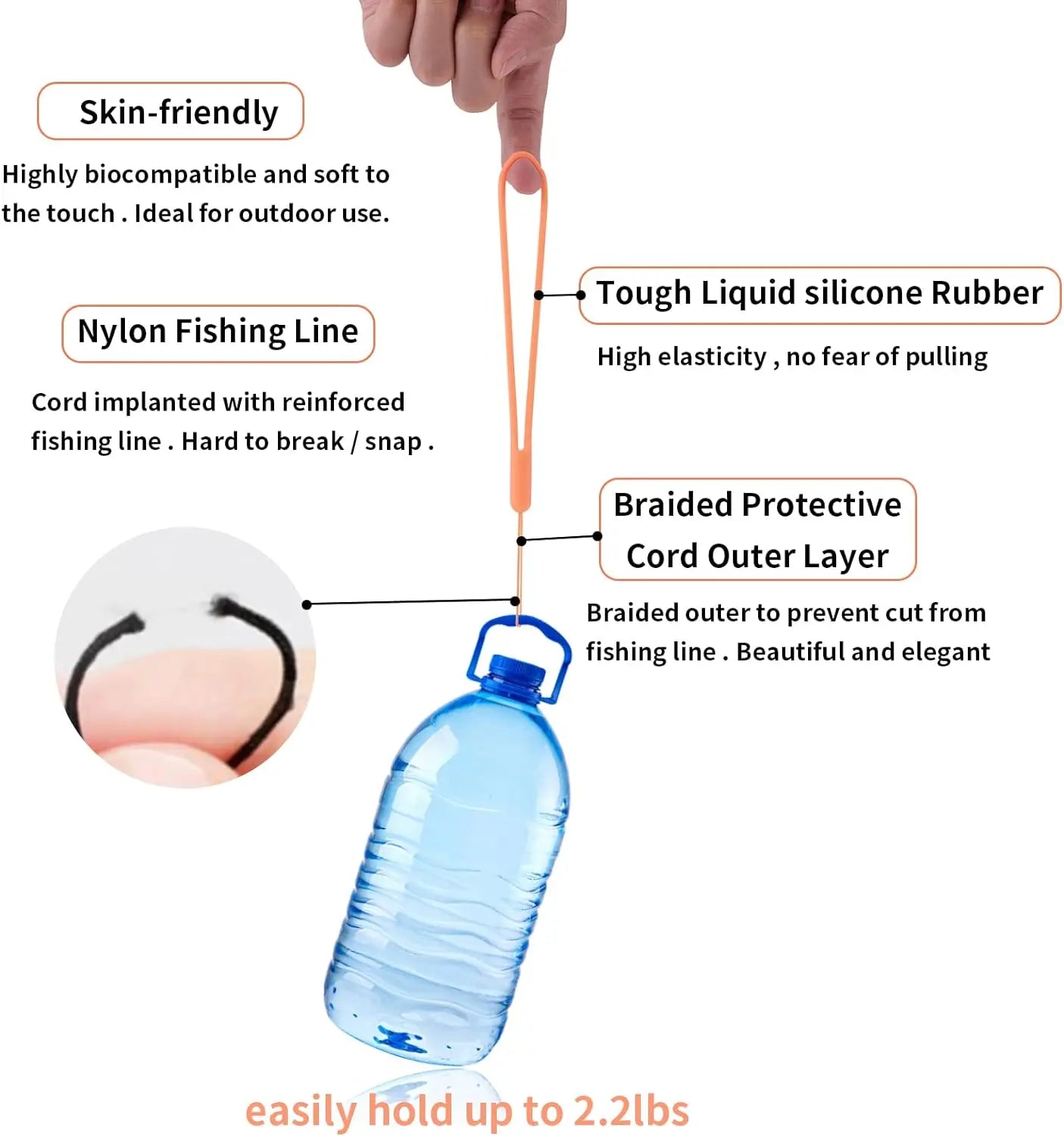 Silicone Wrist Straps Mobile Phone Strap Charms Cute Lanyards for Iphone Strap Camera Keys Cord Lanyard Key Chains Hanging Rope.