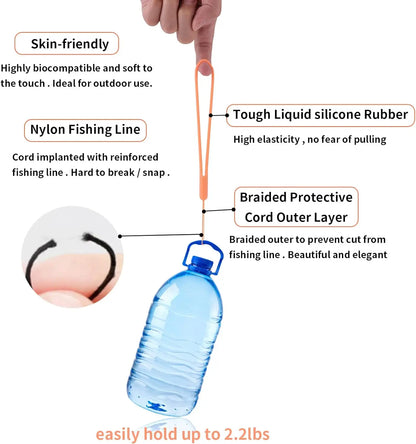 Silicone Wrist Straps Mobile Phone Strap Charms Cute Lanyards for Iphone Strap Camera Keys Cord Lanyard Key Chains Hanging Rope.