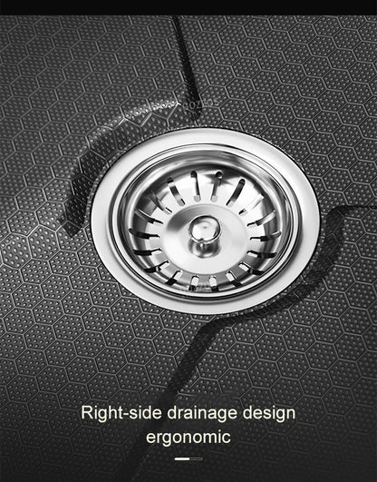 Waterfall Sink Large Single Slot Stainless Steel Kitchen Sink Embossed Washbasin Under The Basin Installation For Kitchen