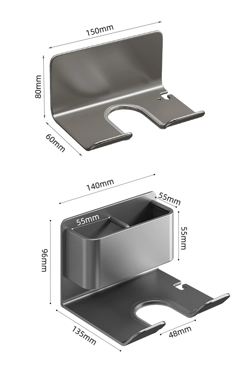 Haartrockner Halter Wand Trockner Wiege Haarglätter Ständer Haartrockner Organizer Wc Gebläse Halter Regal Badezimmer Regale