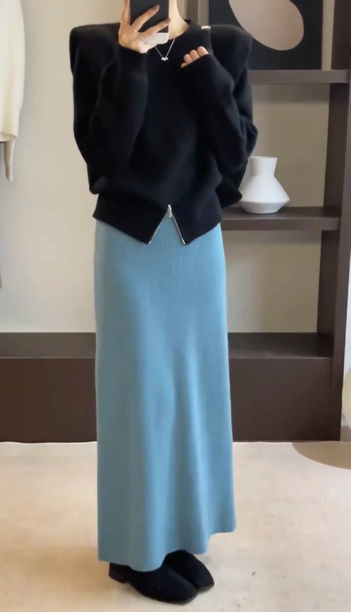 2024 Korean Version of Pure Wool, Super Big Swing Length~ Super Good Quality Big Swing Skirt~.