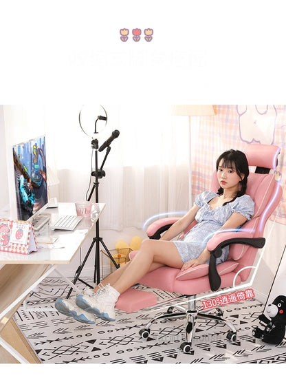 Neuer Gaming-Stuhl mit Fußstütze, zum Anheben des Spiels, hochwertiger ergonomischer Stuhl, Wohnmöbel, Büro-Computerstuhl, Gamer-Stuhl