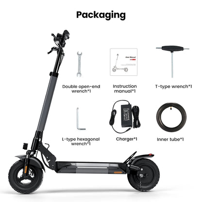 iScooter W9 Electric Scooter For Adults 1000W Motor 54.6V14Ah Battery 10  Inch Off Road Pneumatic Tires Foldable  E-scooter.
