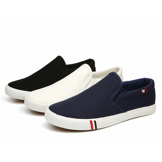Men Casual Shoes Slip on Canvas Loafers Comfortable Walking Flats for Man Dude Non Slip Soft Moccasins Sneakers Summer.